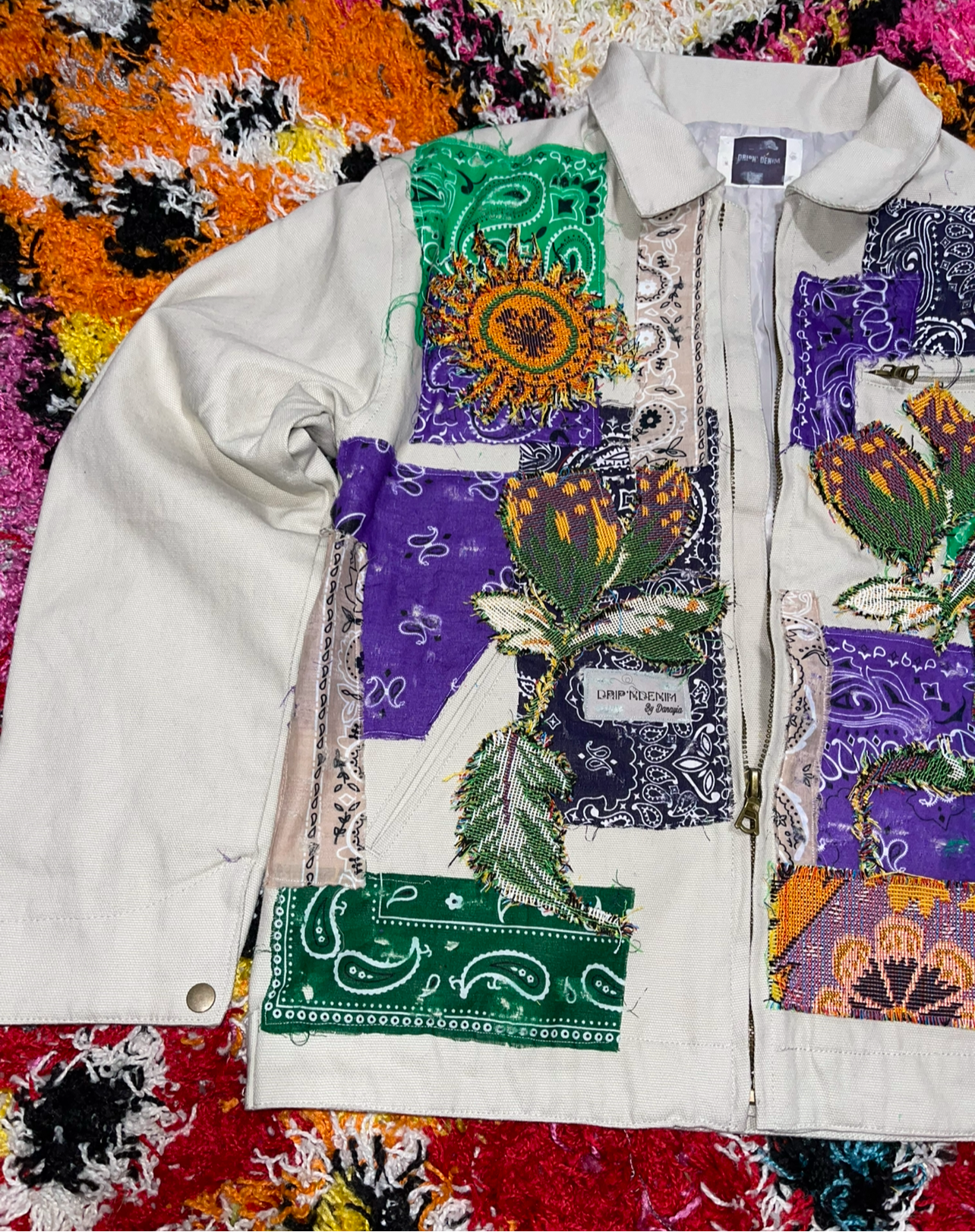 Bandana tapestry men jacket