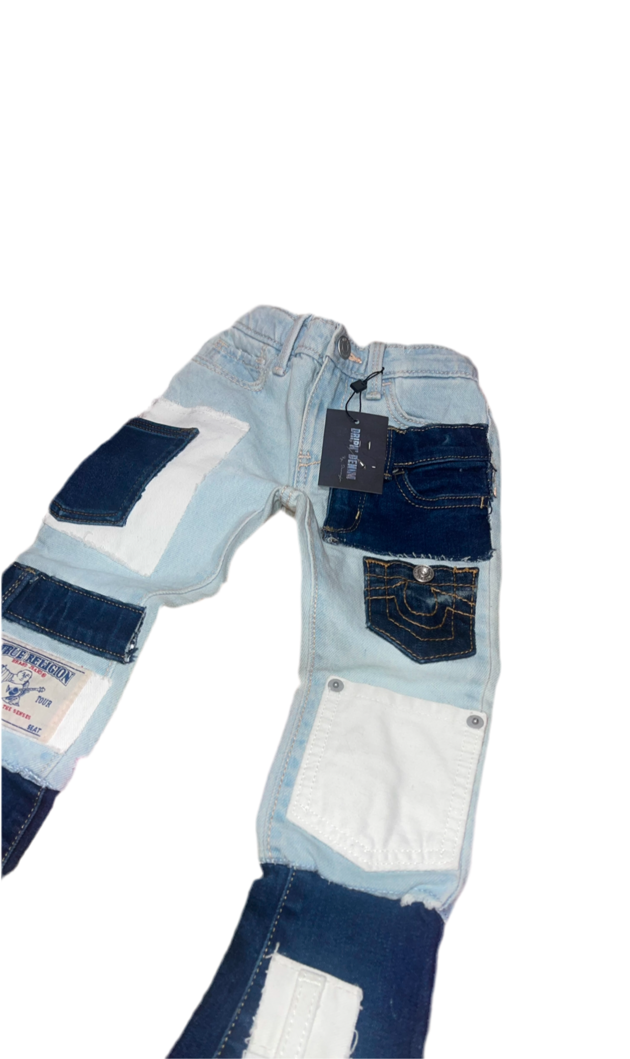 True Religion patched toddler jeans