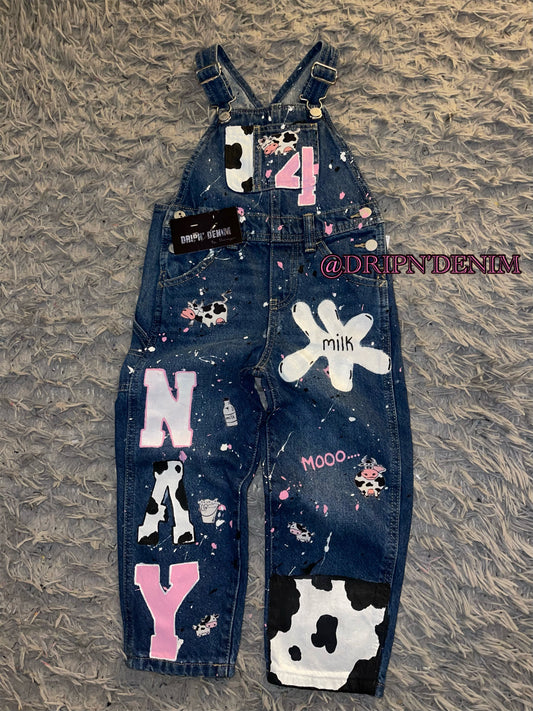 Toddler themed overalls *freestyled*